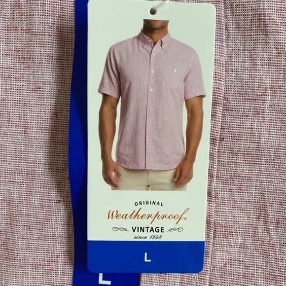 Weatherproof Pink Casual Button Down Shirt Lightweight Cotton - Picture 5 of 16